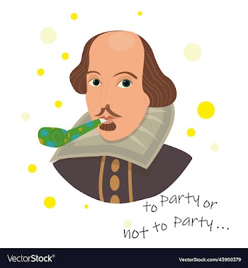 greeting humorous postcard with shakespeare