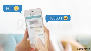 Greeting in text