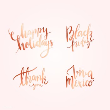 Greetings and wording typography vector set | Free stock vector - 517922