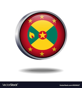 grenada flag button
