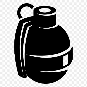 Grenade png silhouette, weapon illustration, | Free PNG - rawpixel