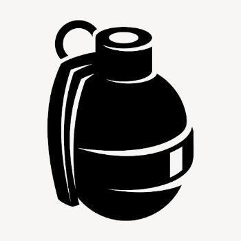 Grenade silhouette clipart, weapon illustration | Free Photo - rawpixel
