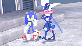 Greninja and Sonic by xsonicx2 on DeviantArt
