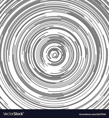 Grey abstract circular background - graphic from vector image