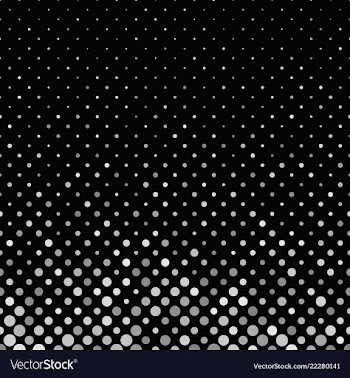 Grey abstract dot pattern background - graphic vector image
