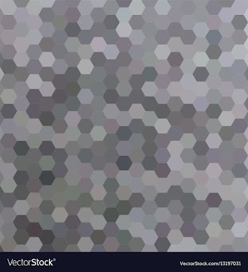 Grey abstract hexagonal honey comb background vector image