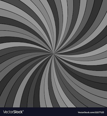 Grey abstract hypnotic striped spiral vortex vector image
