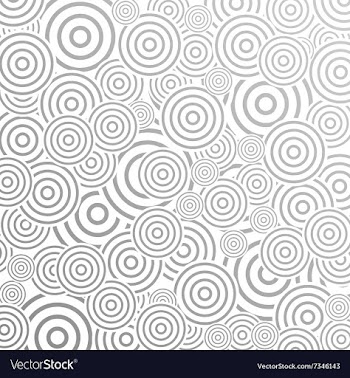 Grey abstract pattern design with rings vector image