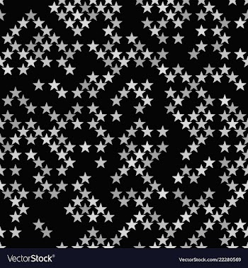 Grey abstract pentagram star pattern background vector image