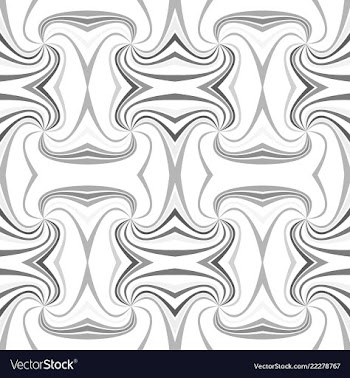 Grey abstract psychedelic seamless striped vortex vector image