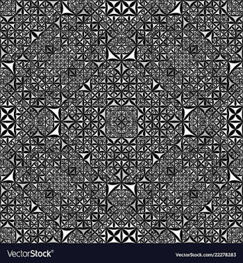 Grey abstract repeating curved triangle vector image