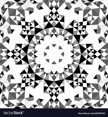 Grey abstract seamless triangle mosaic tile vector image