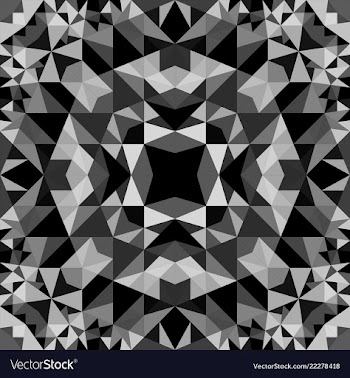 Grey abstract seamless triangle mosaic vector image