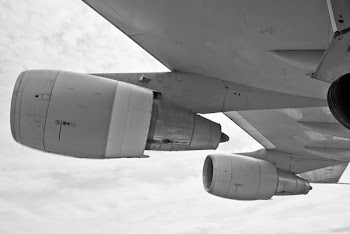 Grey Airplane Turbine