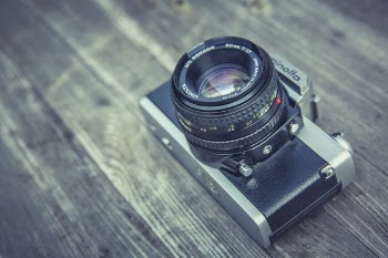 Grey and Black Compact Camera