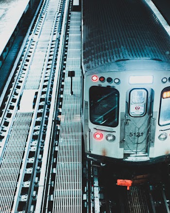 Grey and Black Train Photography