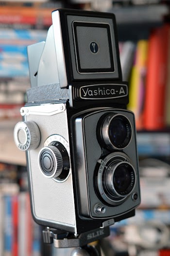 Grey And Black Yashica-a Camera
