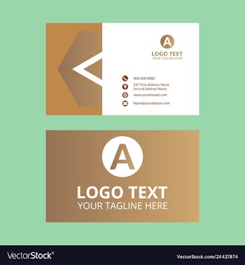 Grey awesome business card vector image