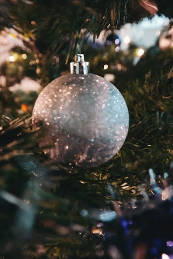 Grey Bauble Decor