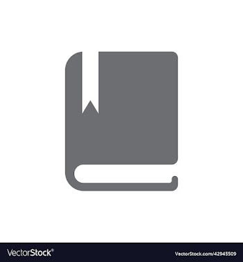 grey book or diary solid icon