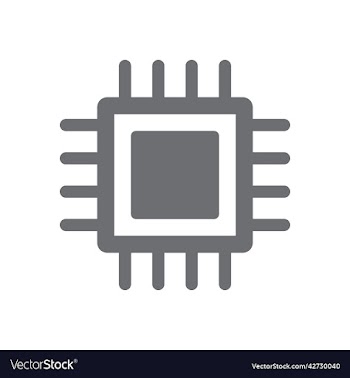 grey chip icon or logo