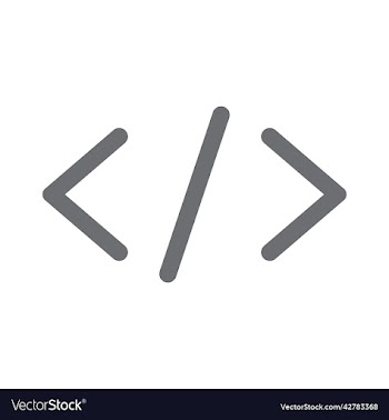 grey code line art icon
