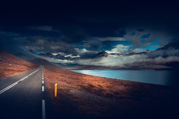 Grey Concrete Road 
