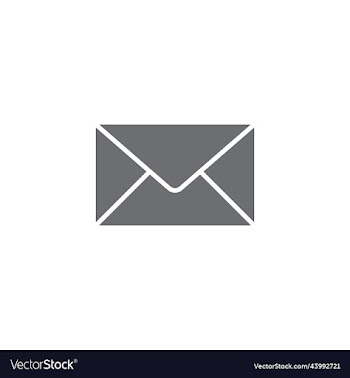 grey email abstract solid icon