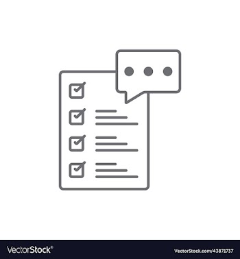 grey feedback testimonial icon