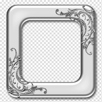 Grey frame transparent background PNG clipart