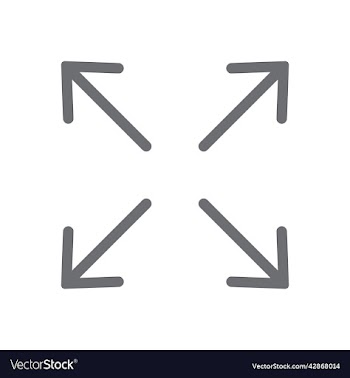 grey full screen line art icon
