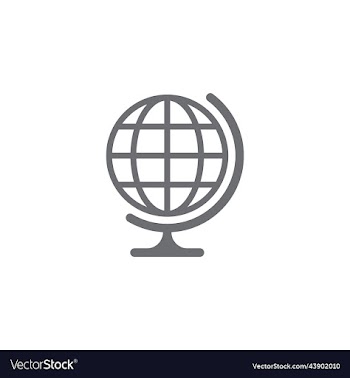 grey globe or education icon