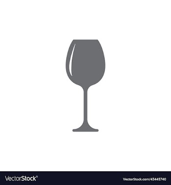 grey goblet glass icon