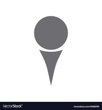 grey golf ball solid icon