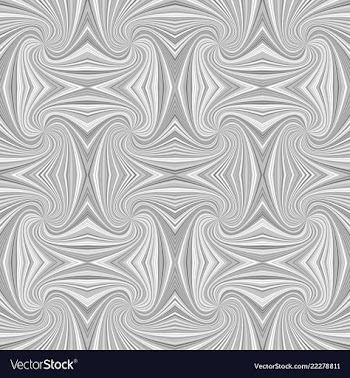 Grey hypnotic abstract seamless striped swirl vector image