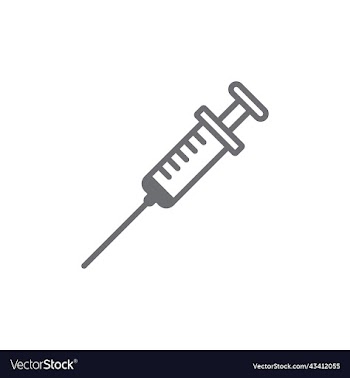 grey injection line icon