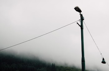 grey lamppost