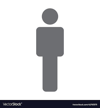 grey man solid icon