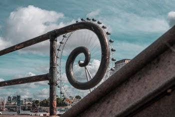 Grey Metal Railing
