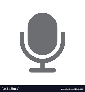 grey microphone icon