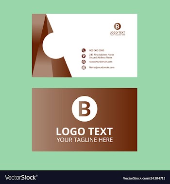 Grey nice business card vector image
