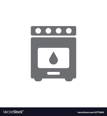 grey oven solid icon