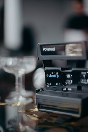 Grey Polaroid Camera