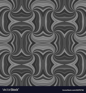 Grey psychedelic abstract seamless striped vortex vector image