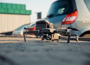 Grey Quadcopter Drone