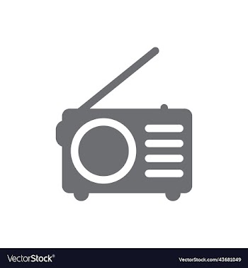 grey radio solid icon
