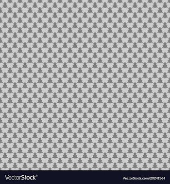 Grey repeating stylized pine tree pattern vector image
