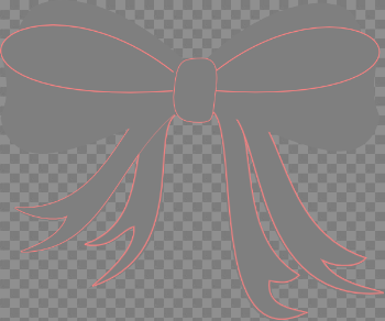 Grey Ribbon PNG Pic