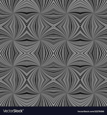 Grey seamless abstract hypnotic curved stripe vector image