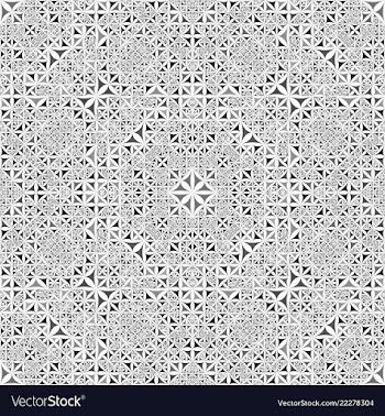 Grey seamless kaleidoscope pattern background vector image